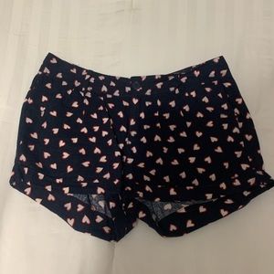 Shorts with hearts